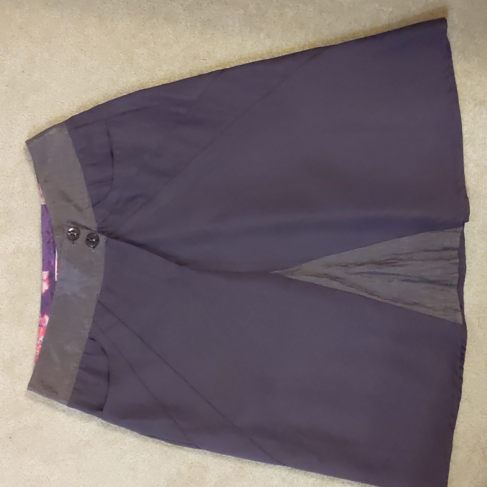 Adventures des Toiles Purple Skirt Size 36, Knee Length